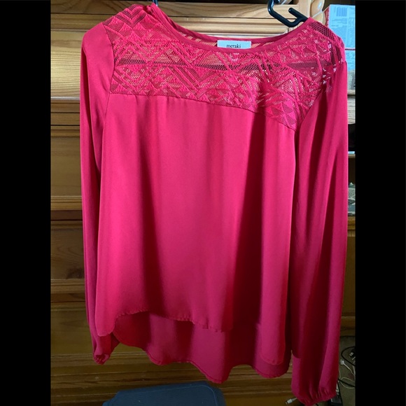 meraki Tops - Women’s red Blouse